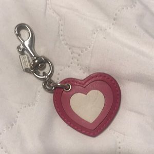 Coach Heart Key Fob